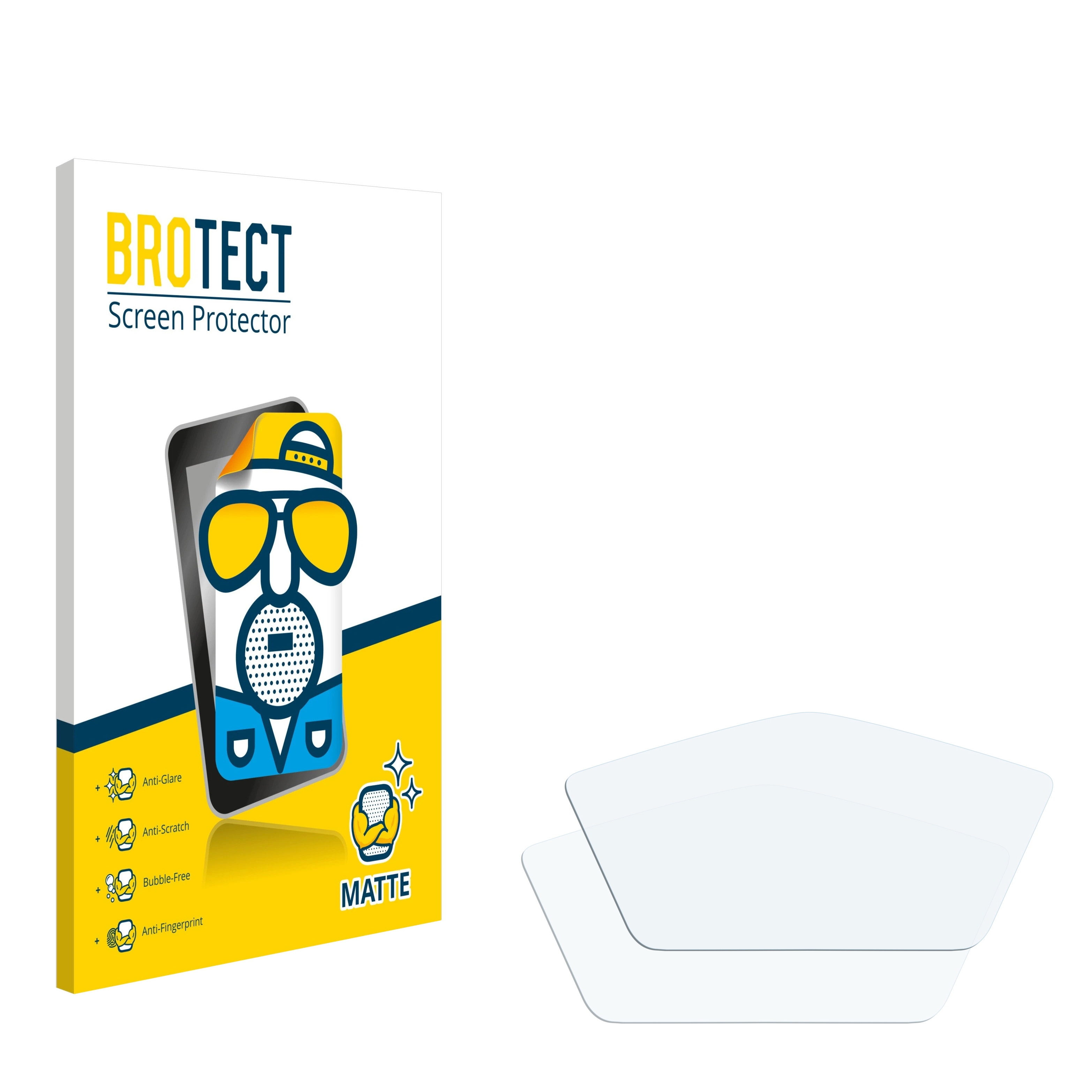 2x BROTECT Matte Screen Protector for Ducati Hypermotard 821 (2015) Protection