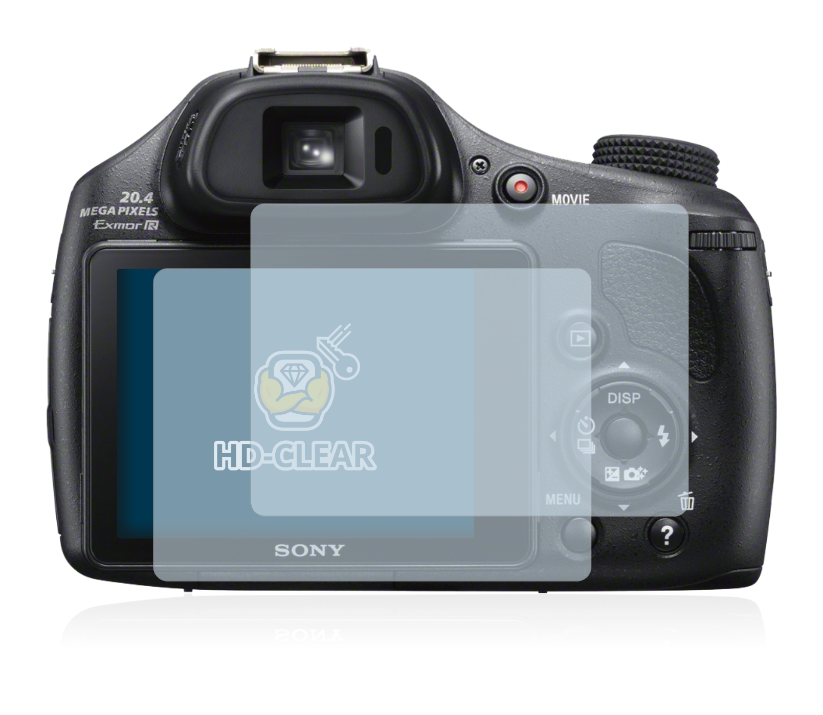 Lámina para Sony Cyber-shot dsc-hx60 entspiegelungs láminas protectoras de pantalla mate