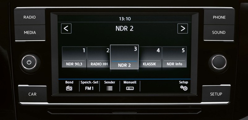 Volkswagen T6.1 California 2021 Composition Colour 6.5"