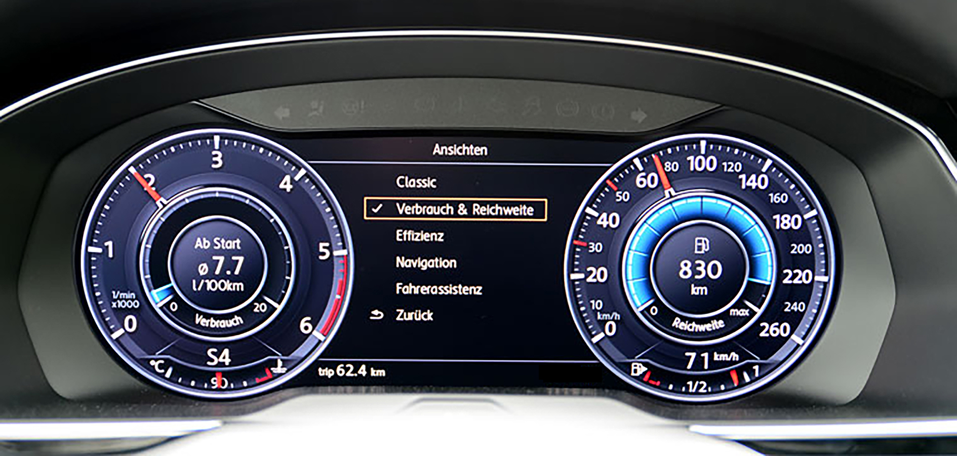 2x Display Schutz Folie für Volkswagen Passat B8 2017 Active Info Chockpit 