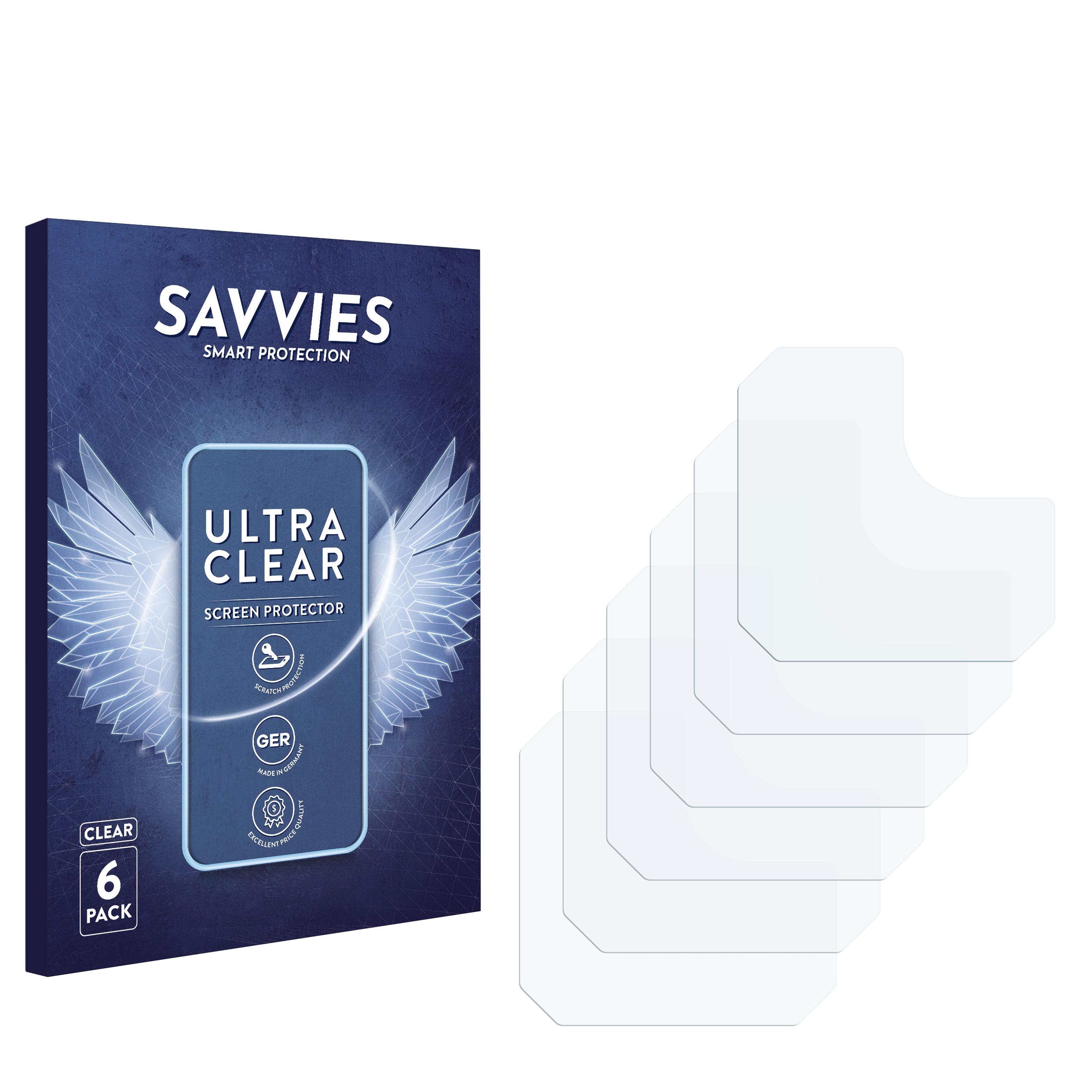 Savvies 6 Pellicole Protettive Trasparenti Per Doogee S97 Pro – Protezione Schermo Antigraffio, Materiale SU75, Applicazione Facile Senza Bolle