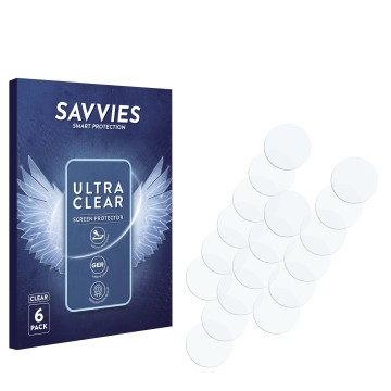 Vorderseite einer Produktverpackung mit dem Markenlogo Savvies. Daneben ist der zugehörige Displayschutz.