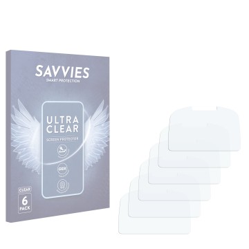 Front side of a product packaging with the brand logo Savvies. Next to it is the corresponding screen protector.