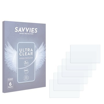 Front side of a product packaging with the brand logo Savvies. Next to it is the corresponding screen protector.