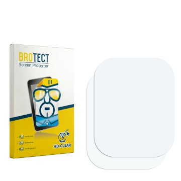 Face avant d’un emballage produit avec le logo de la marque BROTECT. À côté se trouve la protection d’écran correspondante.