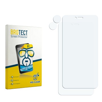 Vorderseite einer Produktverpackung mit dem Markenlogo BROTECT. Daneben ist der zugehörige Displayschutz.