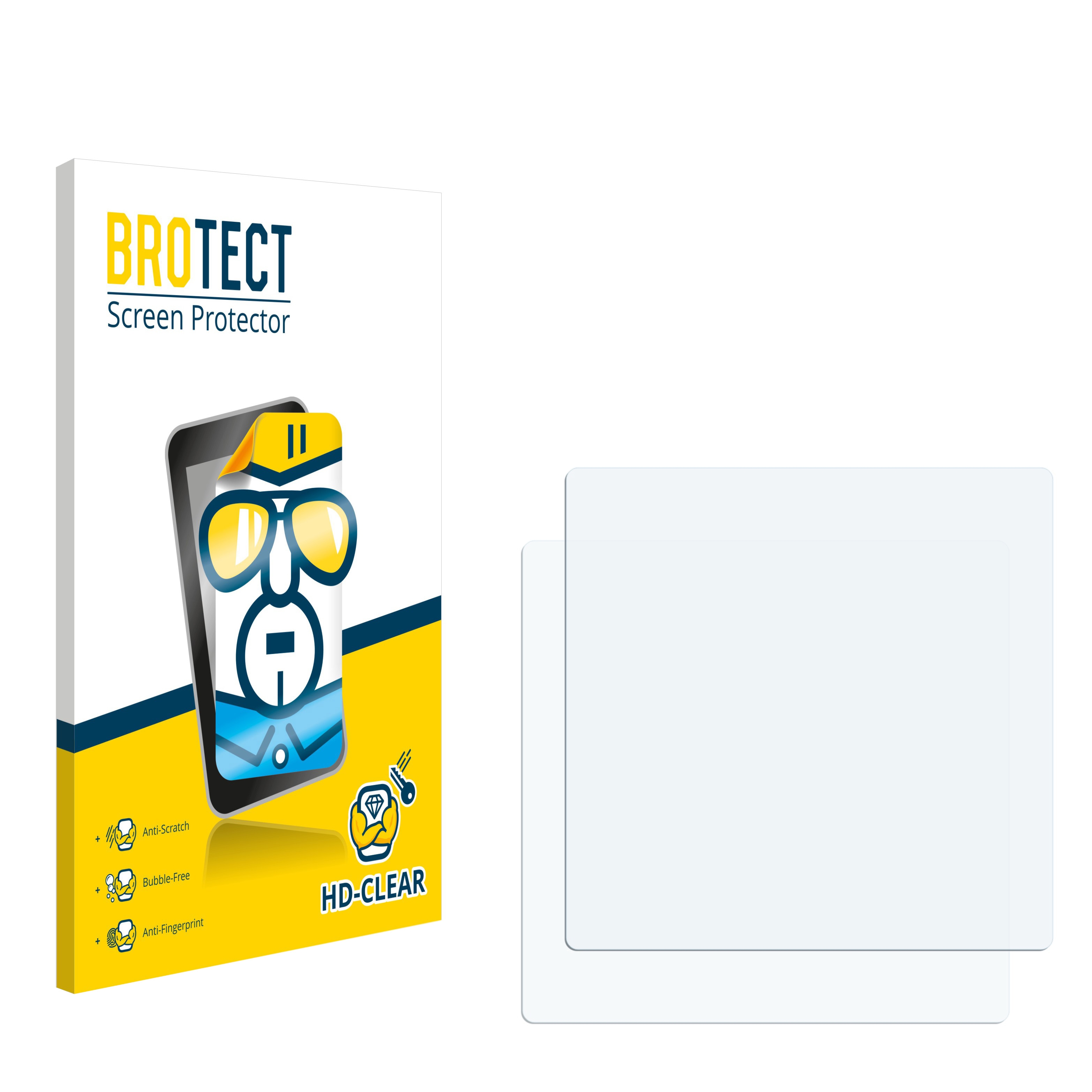 Dirt-Repellent Crystal-Clear Hard-Coated 2X BROTECT HD-Clear Screen Protector for Motorola MC9090-Z