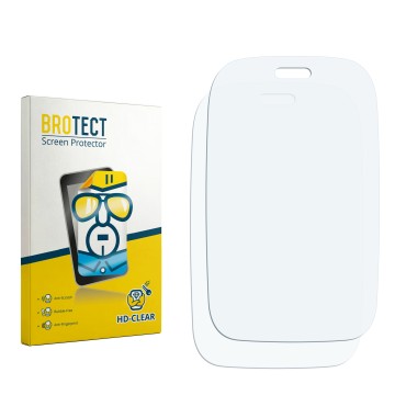 Vorderseite einer Produktverpackung mit dem Markenlogo BROTECT. Daneben ist der zugehörige Displayschutz.