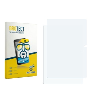 Face avant d’un emballage produit avec le logo de la marque BROTECT. À côté se trouve la protection d’écran correspondante.