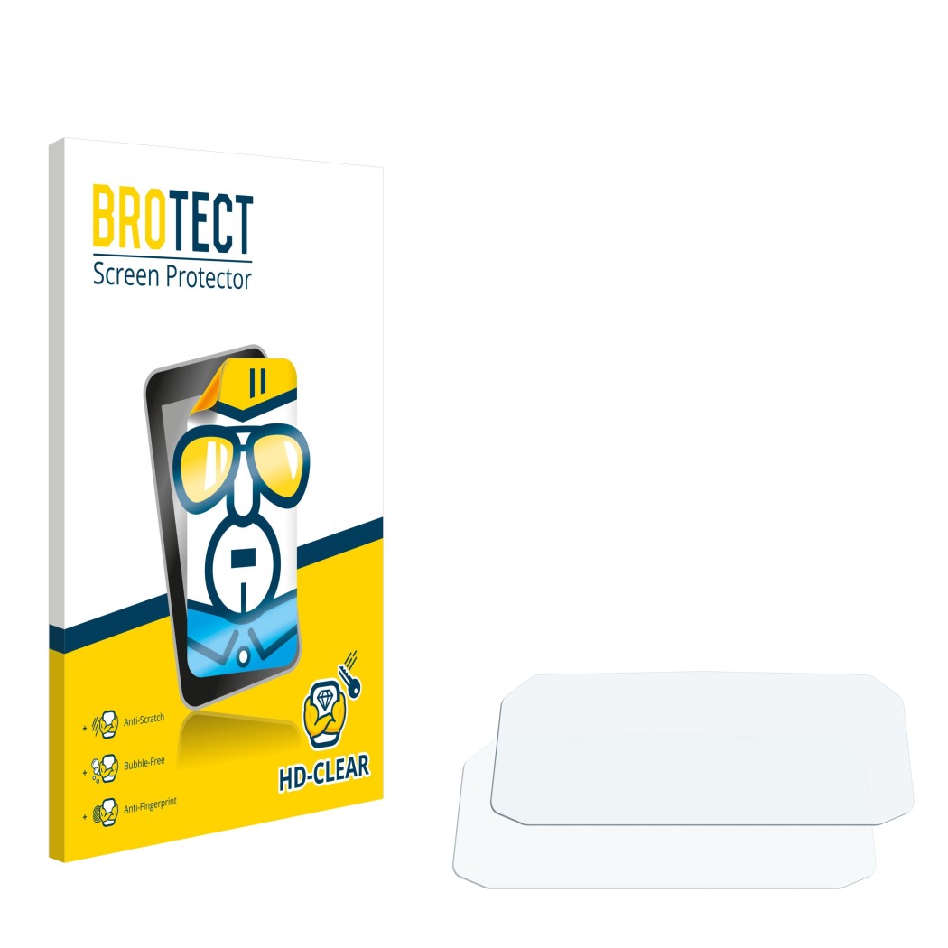 Front side of a product packaging with the brand logo BROTECT. Next to it is the corresponding screen protector.