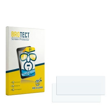 Face avant d’un emballage produit avec le logo de la marque BROTECT. À côté se trouve la protection d’écran correspondante.