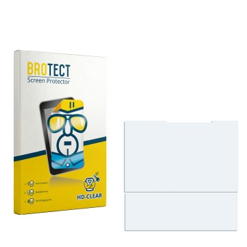 Face avant d’un emballage produit avec le logo de la marque BROTECT. À côté se trouve la protection d’écran correspondante.