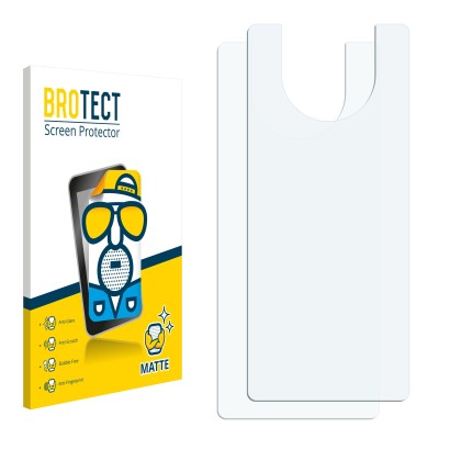 Face avant d’un emballage produit avec le logo de la marque BROTECT. À côté se trouve la protection d’écran correspondante.