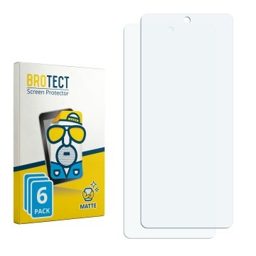 Face avant d’un emballage produit avec le logo de la marque BROTECT. À côté se trouve la protection d’écran correspondante.