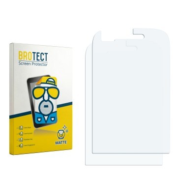 Face avant d’un emballage produit avec le logo de la marque BROTECT. À côté se trouve la protection d’écran correspondante.