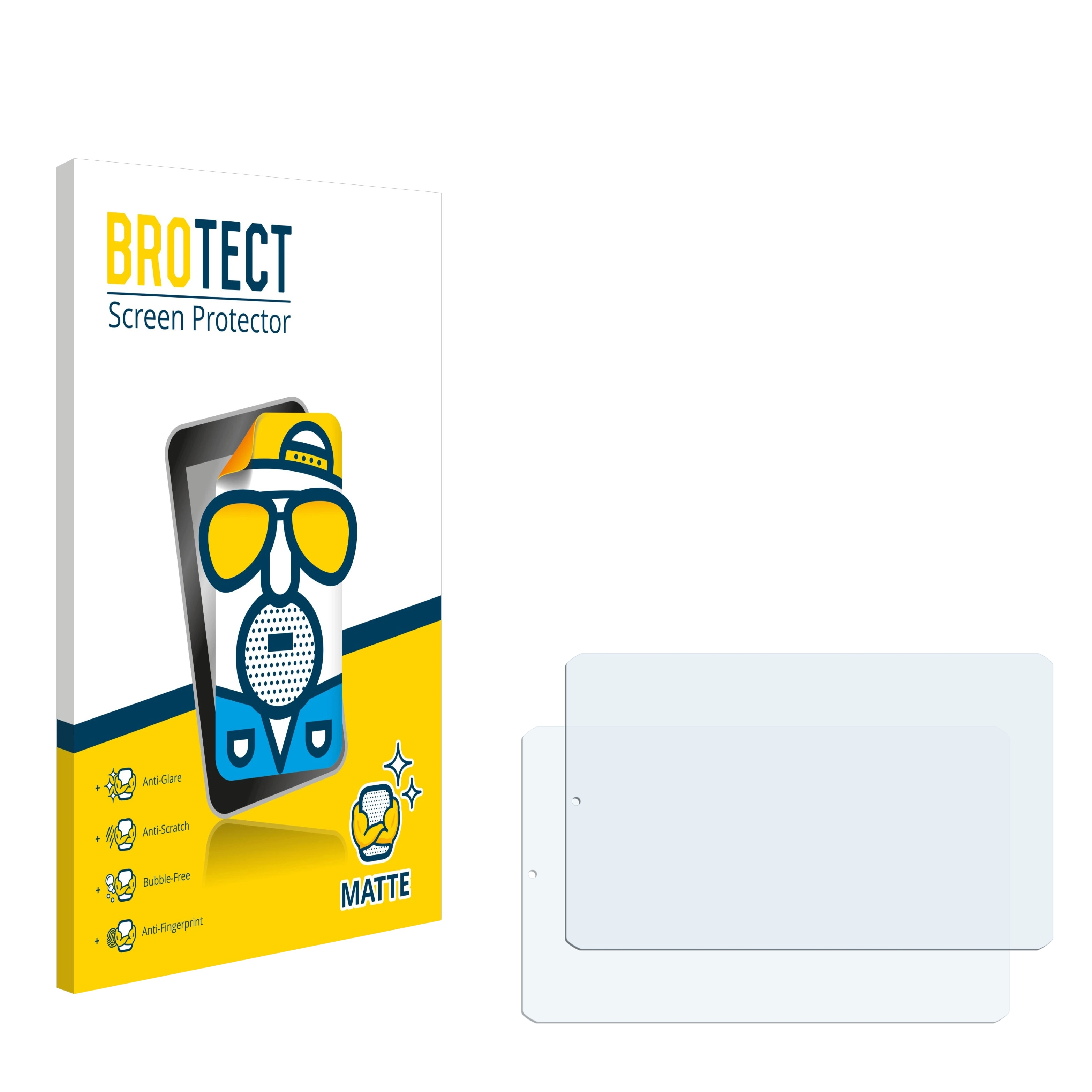Anti-Reflex Anti-Fingerprint BROTECT 2X Entspiegelungs-Schutzfolie kompatibel mit Garmin dezl LGV800 Displayschutz-Folie Matt 