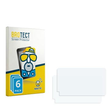 Parte frontal de un envase de producto con el logotipo de la marca BROTECT. Al lado está el protector de pantalla correspondie