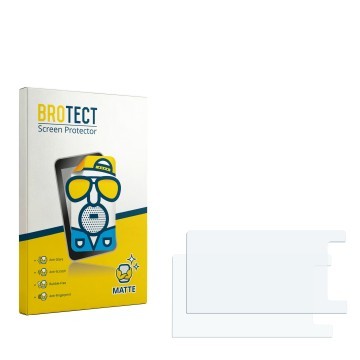 Face avant d’un emballage produit avec le logo de la marque BROTECT. À côté se trouve la protection d’écran correspondante.
