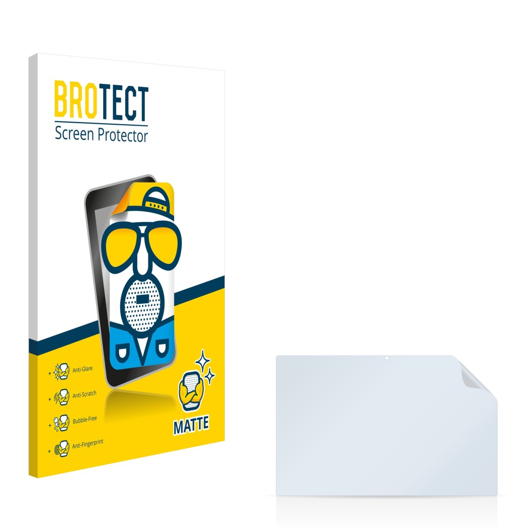 Front side of a product packaging with the brand logo BROTECT. Next to it is the corresponding screen protector.