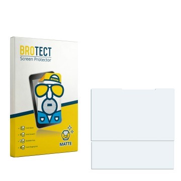 Face avant d’un emballage produit avec le logo de la marque BROTECT. À côté se trouve la protection d’écran correspondante.