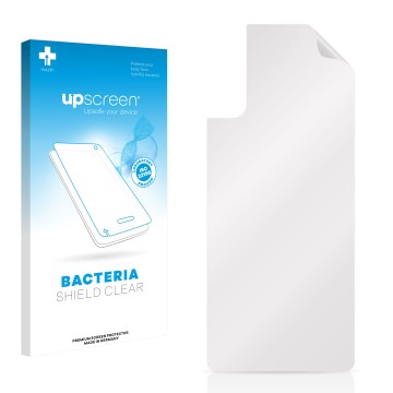 Front side of a product packaging with the brand logo upscreen. Next to it is the corresponding screen protector.