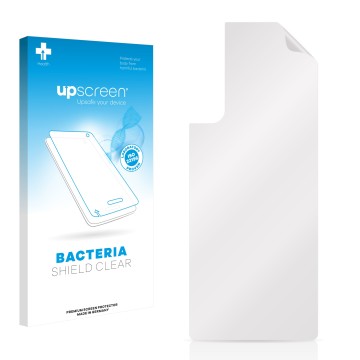 Front side of a product packaging with the brand logo upscreen. Next to it is the corresponding screen protector.