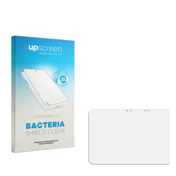 Front side of a product packaging with the brand logo upscreen. Next to it is the corresponding screen protector.