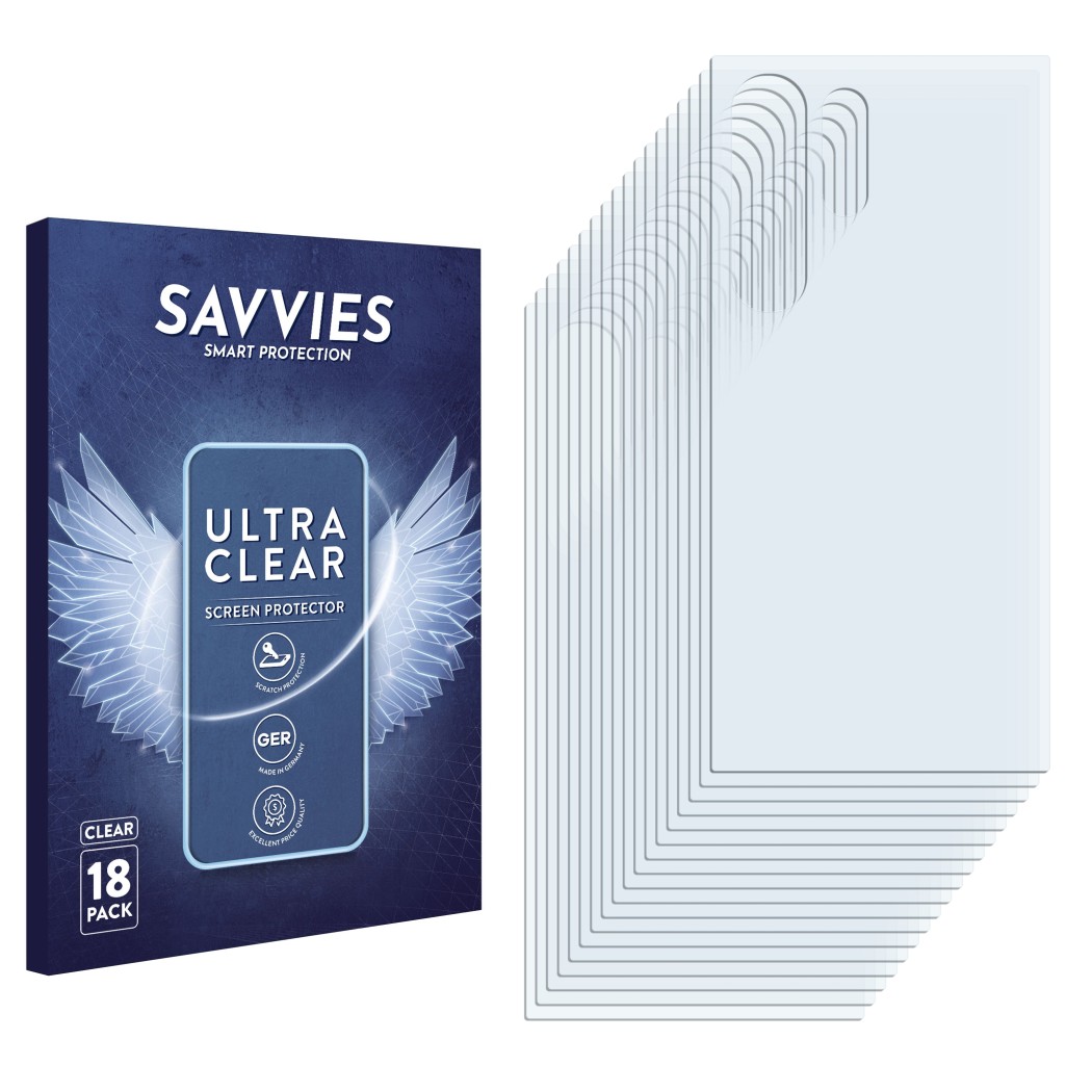 18x Savvies SU75 Displayschutzfolie für Samsung Galaxy S24 Ultra  (Rückseite)