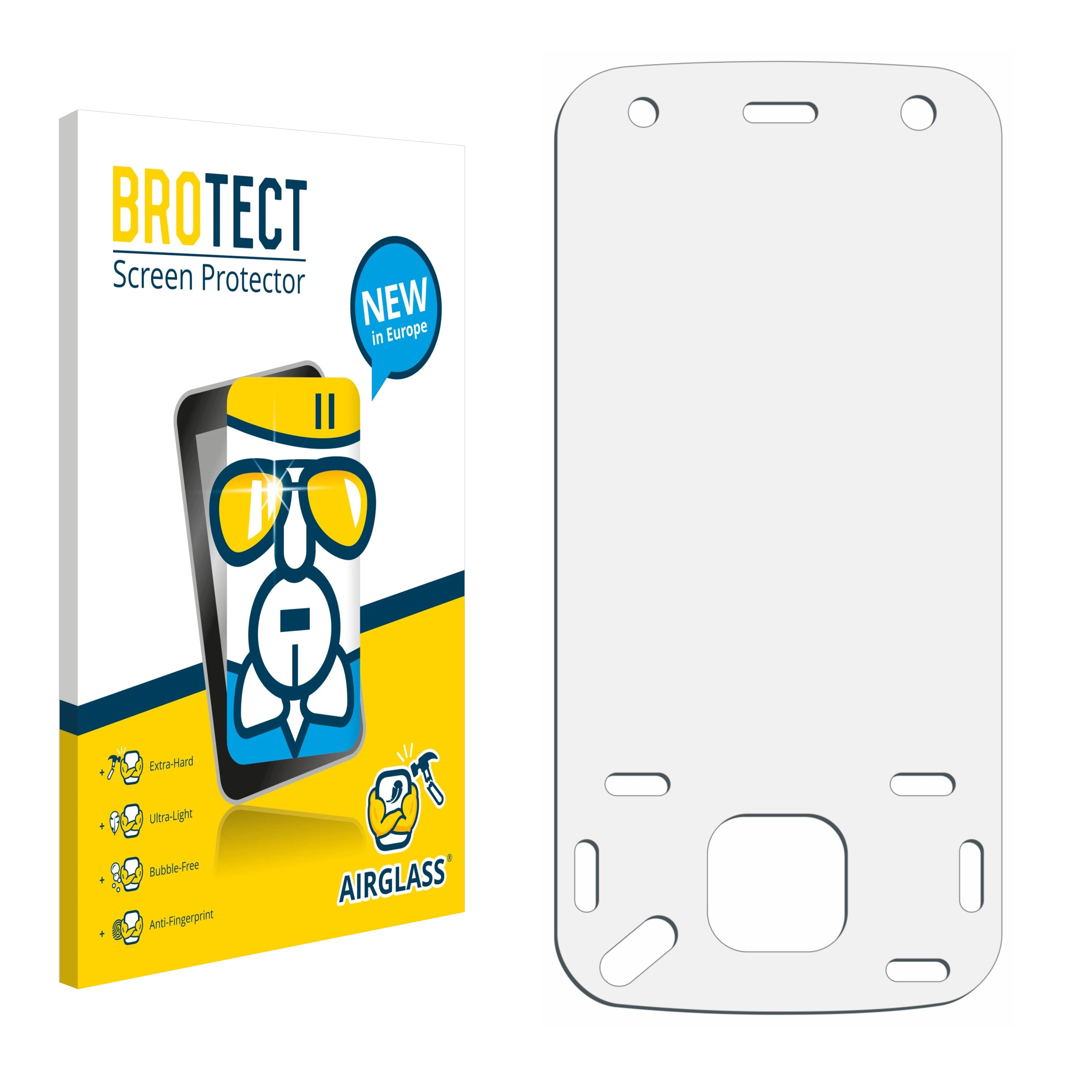 2x lámina protectora BROTECT para Nokia n86 8MP lámina protectora de pantalla transparente 