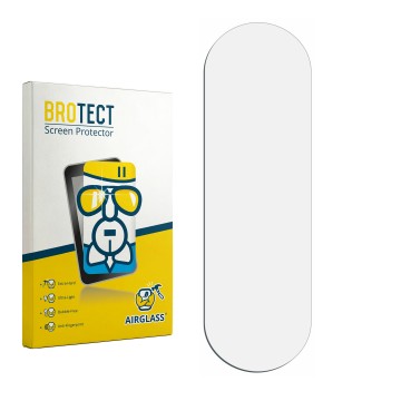 Parte frontale di una confezione del prodotto con il logo del marchio BROTECT. Accanto si trova la protezione per lo schermo c