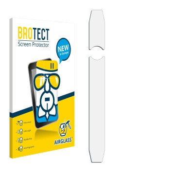 Front side of a product packaging with the brand logo BROTECT. Next to it is the corresponding screen protector.