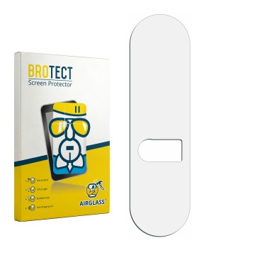 Vorderseite einer Produktverpackung mit dem Markenlogo BROTECT. Daneben ist der zugehörige Displayschutz.