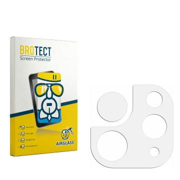 Face avant d’un emballage produit avec le logo de la marque BROTECT. À côté se trouve la protection d’écran correspondante.