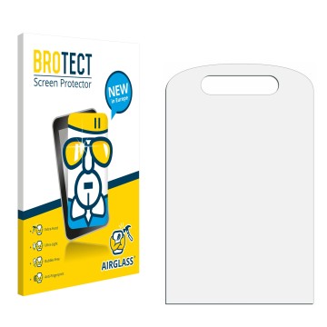 Face avant d’un emballage produit avec le logo de la marque BROTECT. À côté se trouve la protection d’écran correspondante.