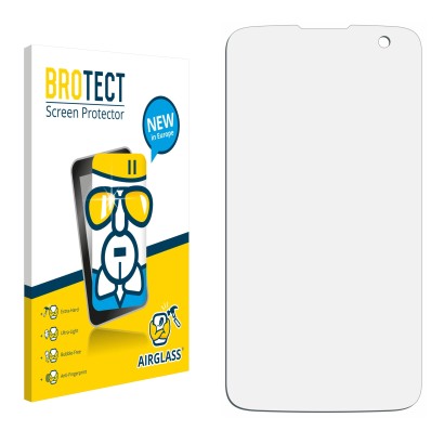 Front side of a product packaging with the brand logo BROTECT. Next to it is the corresponding screen protector.