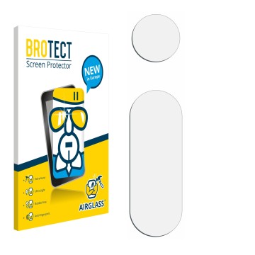 Vorderseite einer Produktverpackung mit dem Markenlogo BROTECT. Daneben ist der zugehörige Displayschutz.