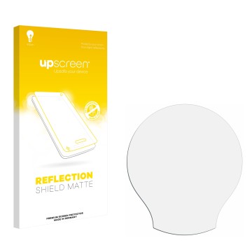 Front side of a product packaging with the brand logo upscreen. Next to it is the corresponding screen protector.