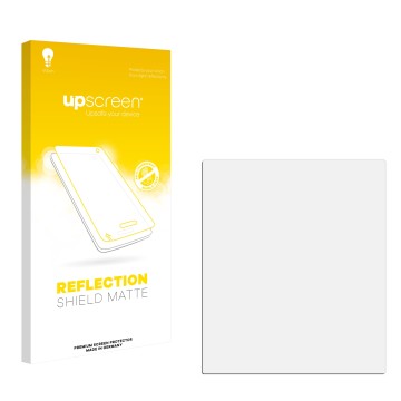 Front side of a product packaging with the brand logo upscreen. Next to it is the corresponding screen protector.