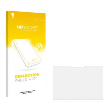 Front side of a product packaging with the brand logo upscreen. Next to it is the corresponding screen protector.