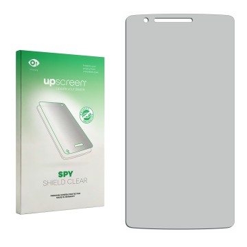 Front side of a product packaging with the brand logo upscreen. Next to it is the corresponding screen protector.