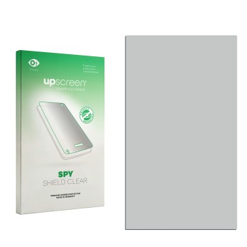 Front side of a product packaging with the brand logo upscreen. Next to it is the corresponding screen protector.