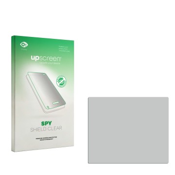 Front side of a product packaging with the brand logo upscreen. Next to it is the corresponding screen protector.