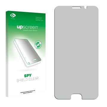 Front side of a product packaging with the brand logo upscreen. Next to it is the corresponding screen protector.