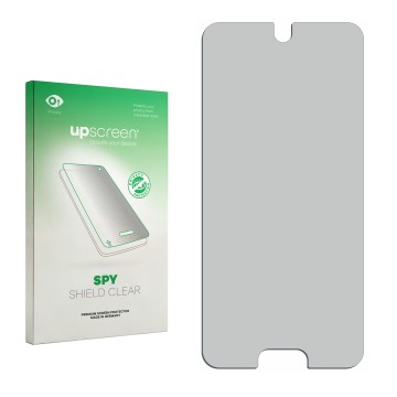Front side of a product packaging with the brand logo upscreen. Next to it is the corresponding screen protector.