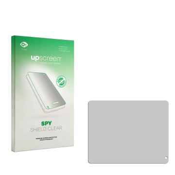 Front side of a product packaging with the brand logo upscreen. Next to it is the corresponding screen protector.