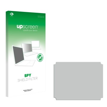 Vorderseite einer Produktverpackung mit dem Markenlogo upscreen. Daneben ist der zugehörige Displayschutz.