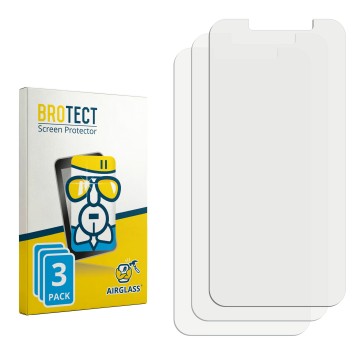 Front side of a product packaging with the brand logo BROTECT. Next to it is the corresponding screen protector.
