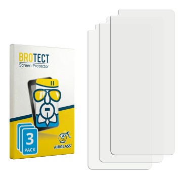 Front side of a product packaging with the brand logo BROTECT. Next to it is the corresponding screen protector.