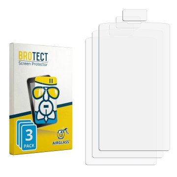 Vorderseite einer Produktverpackung mit dem Markenlogo BROTECT. Daneben ist der zugehörige Displayschutz.