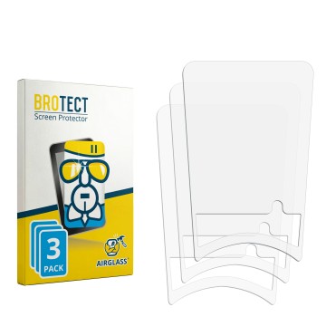 Front side of a product packaging with the brand logo BROTECT. Next to it is the corresponding screen protector.